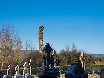 Killeedy Castle Ruin as seen from St. Ita's Graveyard, Ballagh, Co. Limerick, Éire