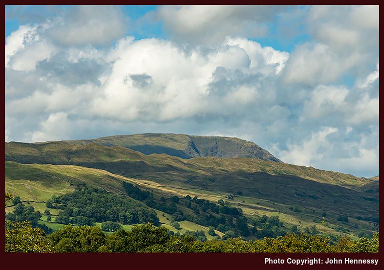 Red Screes & Wansfell Pike as seen from Orrest Head, Windermere, Cumbria, England