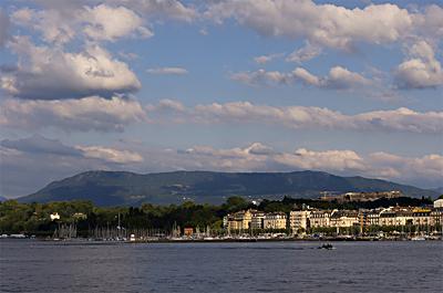 Les Voirons as seen from Geneva, Switzerland