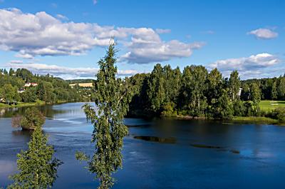 River Begna, Hønefoss, Buskerud, Norway