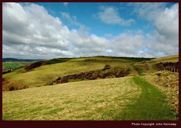 Offa's Dyke Path, Teme Valley, Knighton, Wales