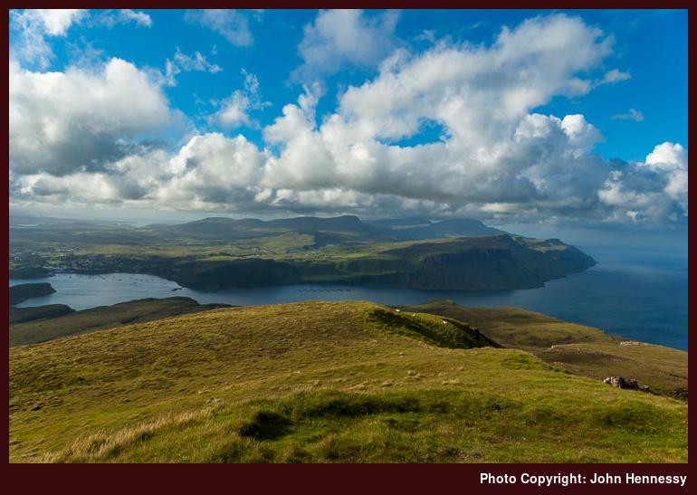View North from Ben Tianavaig, Portree, Isle of Skye, Scotland