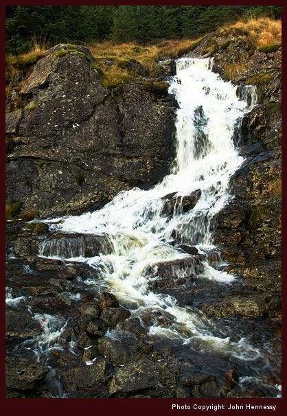 Waterfall, Srath Dubh-uisge, Ardlui, Argyll, Scotland