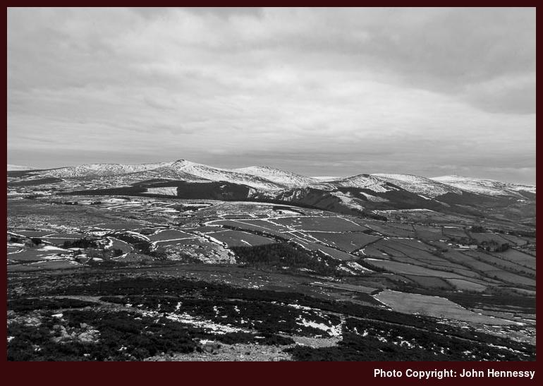 View west from Great Sugarloaf, Kilmacanogue, Co.Wicklow, Éire