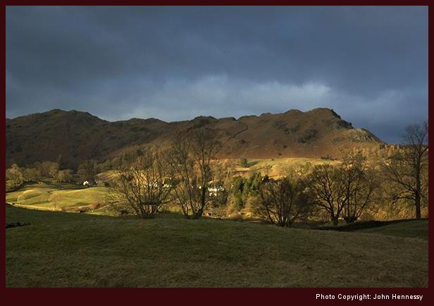 Loughrigg Fell from Skelwith Fold, Cumbria, England