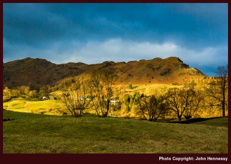 Loughrigg Fell from Skelwith Fold, Cumbria, England