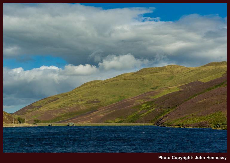 Loganlea Reservoir and Turnhouse Hill, Pentlands Regional Park, Edinburgh, Scotland