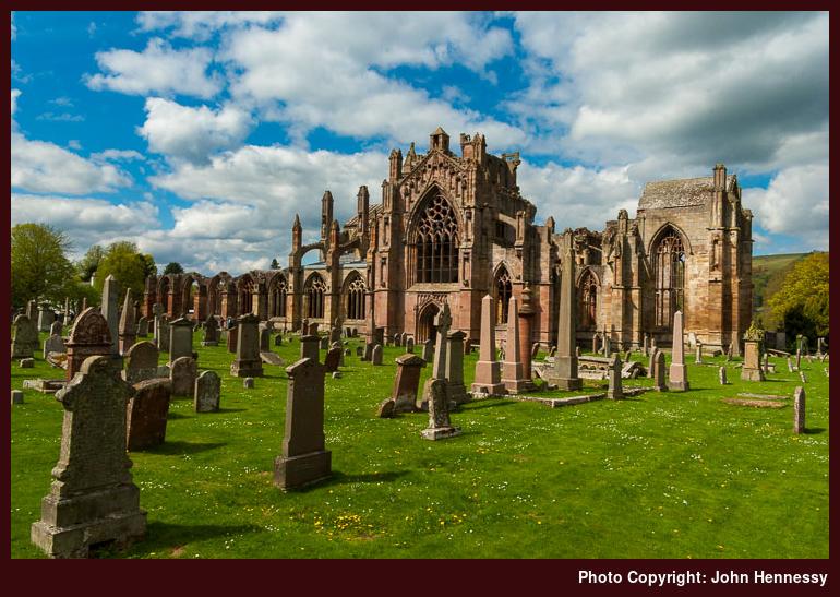 Melrose Abbey, Borders, Scotland