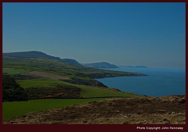 Looking south from Corris Hill, Peel, Isle of Man