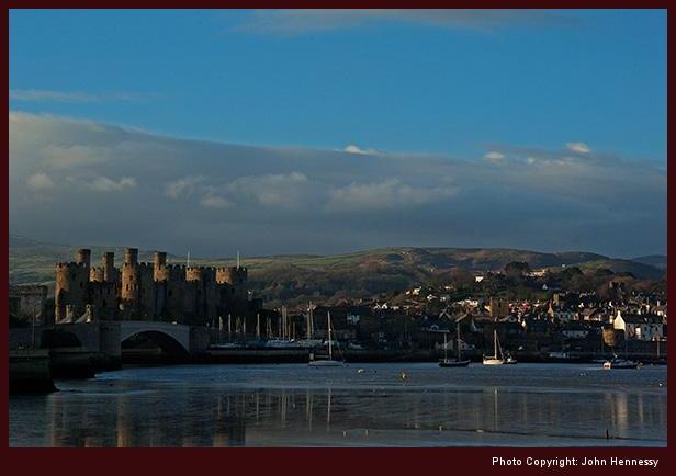 Conwy Castle and Estuary, Conwy, Wales