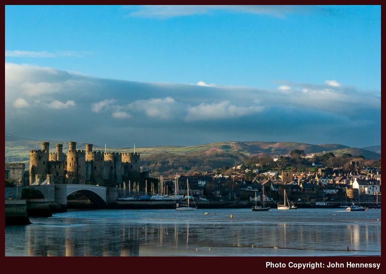 Conwy Castle and Estuary, Conwy, Wales