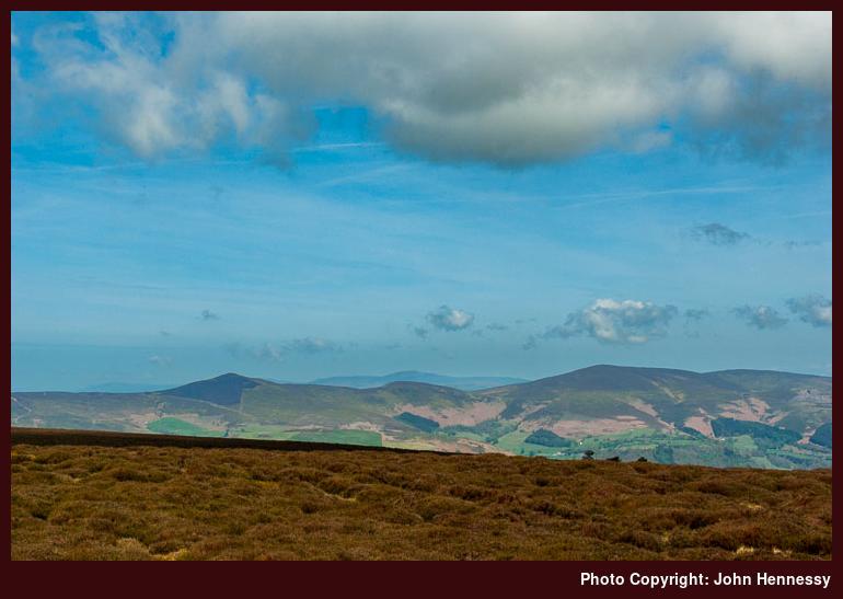 Llantysilio Mountain as seen from the south, Llangollen, Denbighshire, Wales