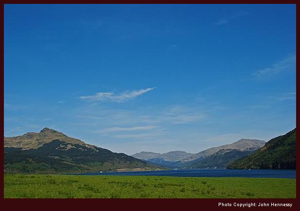 Looking up Loch Goil on the approach to Carrick Castle, Argyll, Scotland