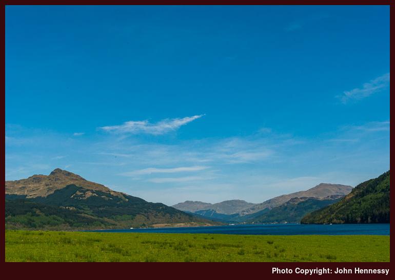 Looking up Loch Goil on the approach to Carrick Castle, Argyll, Scotland