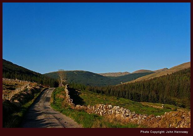 Road near Strachurmore, Strachur, Argyll, Scotland