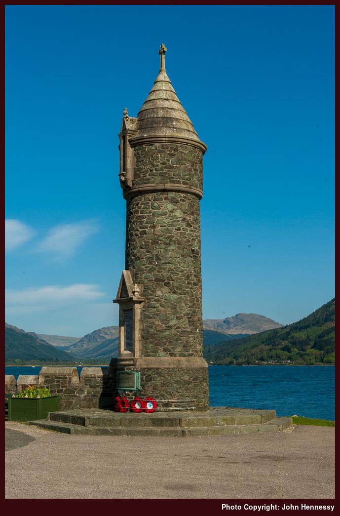 War Memorial, Lazaretto, Ardnadam, Argyll, Scotland