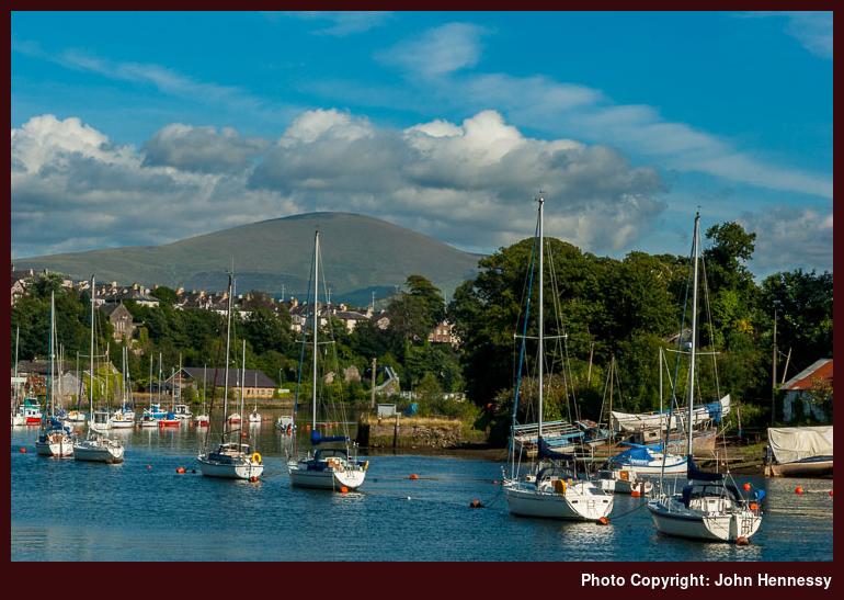 Cefn-du from Caernarfon, Gwynedd, Wales