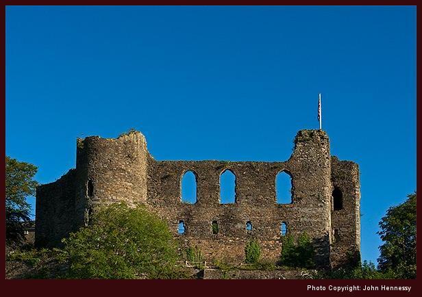 Haverfordwest Castle, Pembrokeshire, Wales