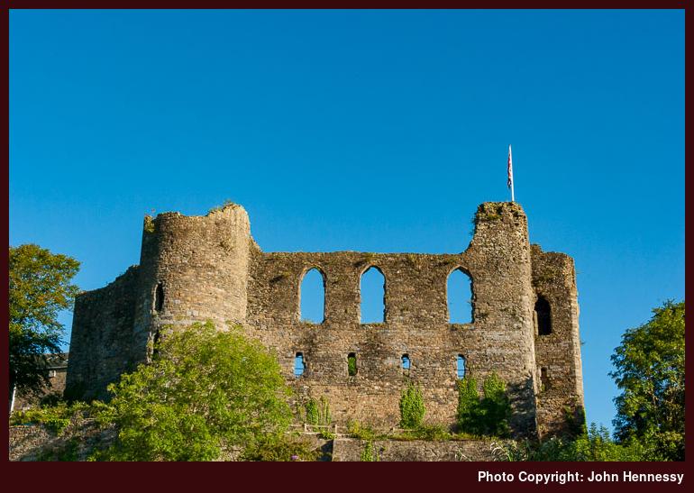 Haverfordwest Castle, Pembrokeshire, Wales