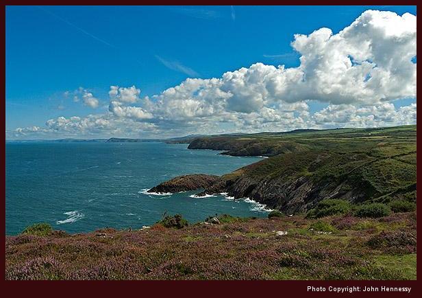 Looking East from Carreg Gybi near Strumble Head, Pembrokeshire, Wales