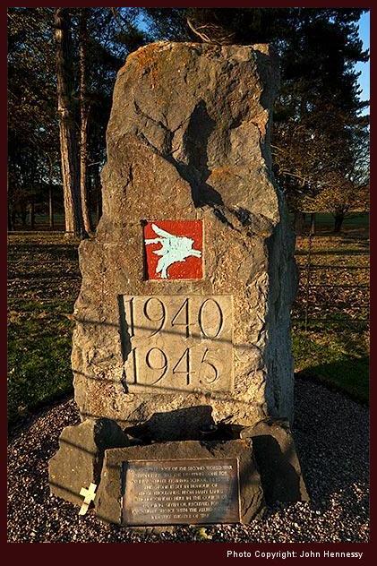 World War 2 Memorial Stone, Tatton Park, Knutsford, Cheshire, England