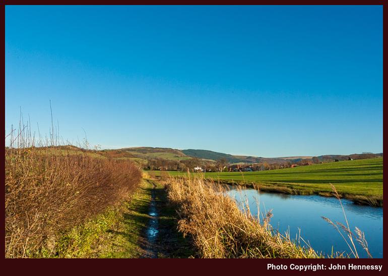 Looking north along the Macclesfield Canal near Lyme Green, Macclesfield, Cheshire, England