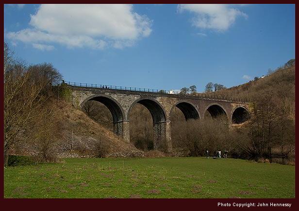 Monsal Viaduct from Monsal Dale, Little Longstone, Derbyshire, England