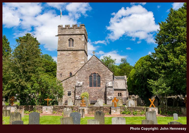 St. Teilo's Church, Llandeilo Bertholau, Monmouthshire, Wales