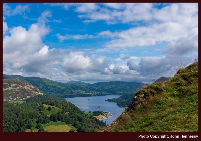 Ullswater from Thornow End, Patterdale, Cumbria, England