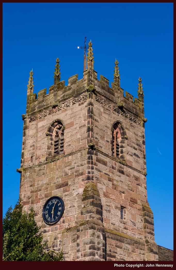 St. Peter's Church Tower, Prestbury, Cheshire, England