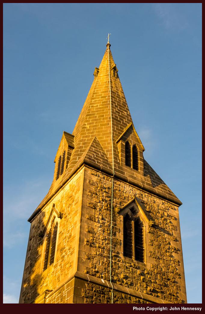 Parish Church Tower, Glossop, Derbyshire, England