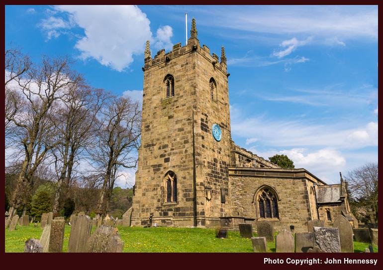 Church of St. Lawrence, Eyam, Derbyshire, England