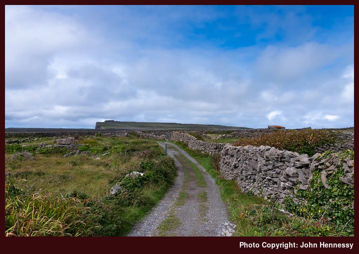 Looking towards Dun Aonghasa, Inishmore, Aran Islands, Co. Galway, Ireland