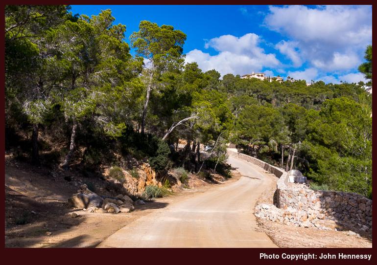 Road leading up from Port d'Andratx, Mallorca, Spain