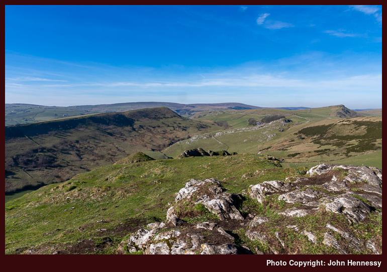 Looking north from Chrome Hill, Earl Sterndale, Derbyshire, England