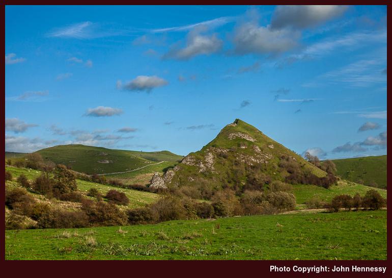 Parkhouse Hill as seen from the south, Earl Sterndale, Derbyshire, England