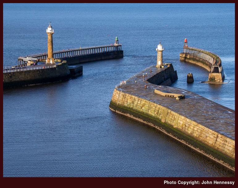 West Pier & East Pier, Whitby, North Yorkshire, England
