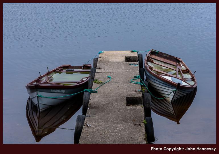 Boats on Lough Corrib, Co. Galway, Ireland