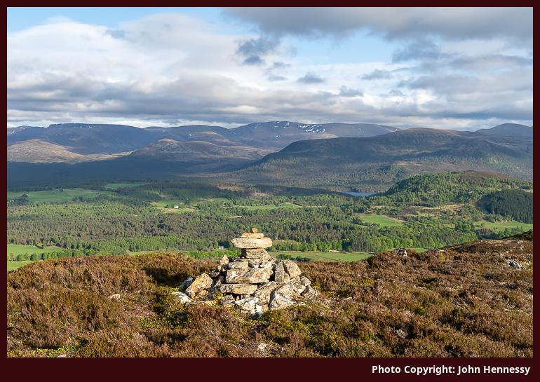 Loch an Eilein from Craigellachie, Aviemore, Cairngorms National Park, Scotland