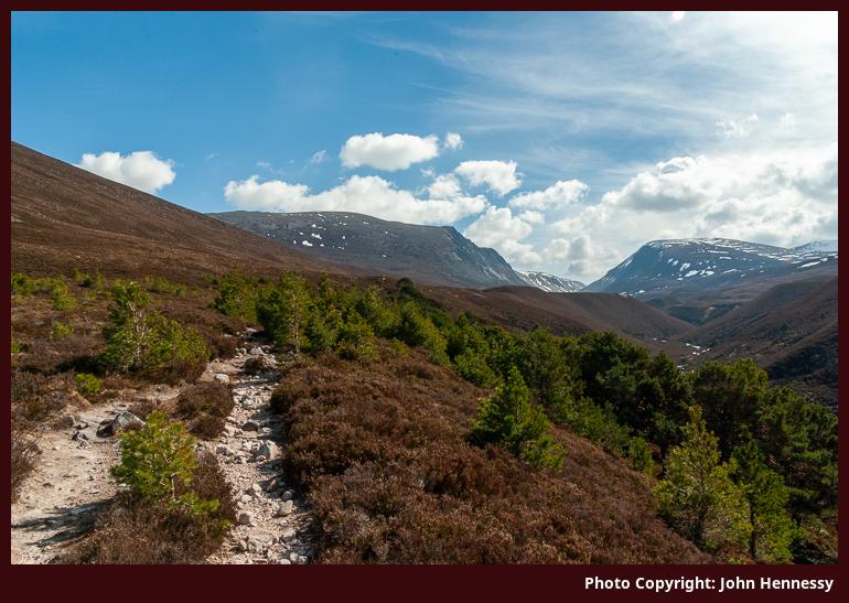 Looking towards the Lairig Ghru, Cairngorms National Park, Scotland