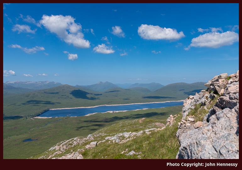 Blackwater Reservoir & Mamores from Beinn a
