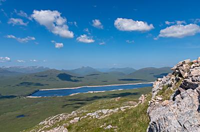 Blackwater Reservoir & Mamores from Beinn a
