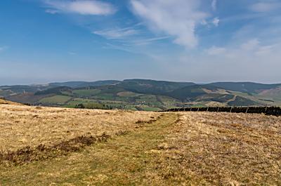 Looking towards Glentress Forest from Craig Head, Peebles, Borders