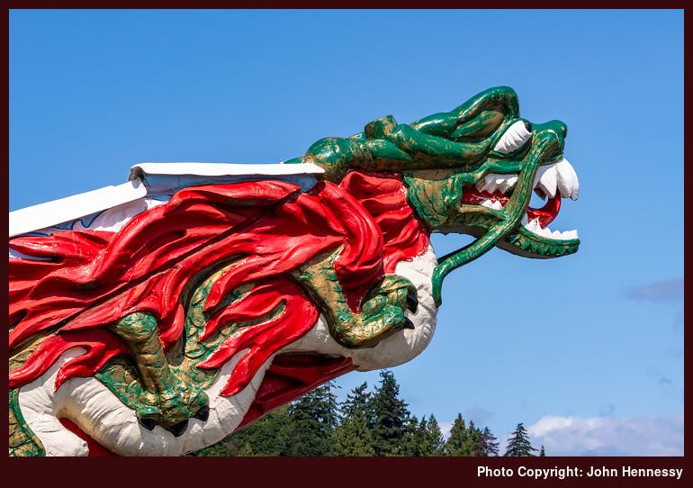 RMS Empress of Japan Figurehead, Stanley Park, Vancouver,<br /> British Columbia, Canada