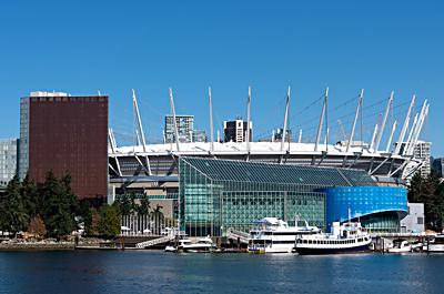 BC Place Stadium as seen from False Creek, Vancouver
