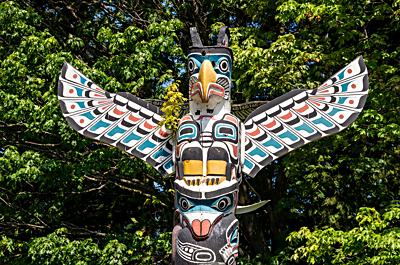 Totem Pole, Stanley Park, Vancouver, British Columbia, Canada