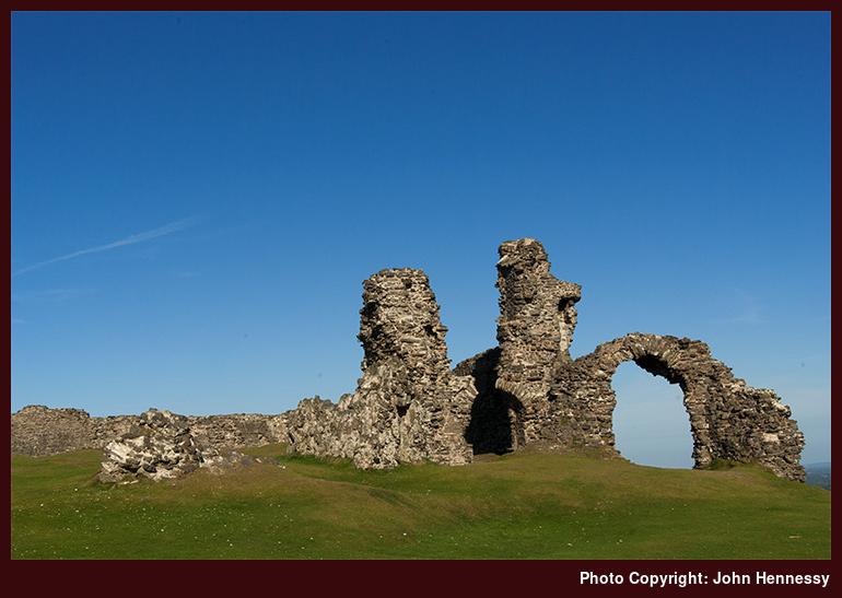 Remains of Castell Dinas Brân, Llangollen, Denbighsire, Wales