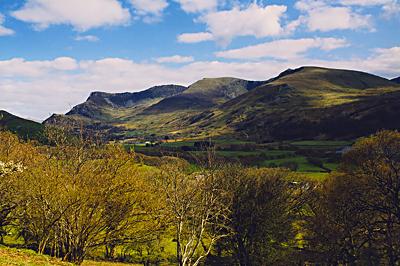 Nantlle Ridge from near Talysarn, Gwynedd