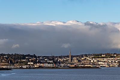 Cobh as seen from Curraghbinny Wood, Curraghbinny, Carrigaline, Co. Cork