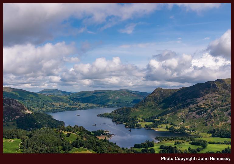 Ullswater from Thornow End, Patterdale, Cumbria, England
